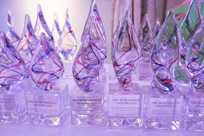 Awards of Excellence Statues - Photo courtesy of Canadian Press (CNW Group/Canadian Public Relations Society)