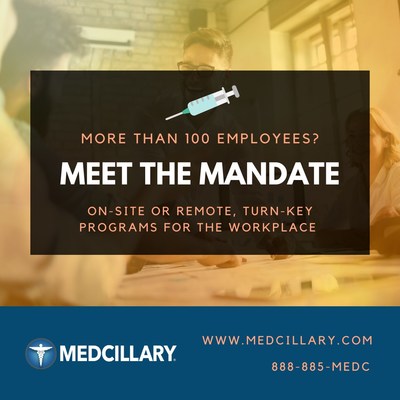 Medcillary's Meet the Mandate program is designed to help companies minimize disruptions and safeguard compliance.