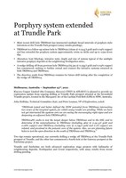 Porphyry system extended at Trundle Park (CNW Group/Kincora Copper Limited)