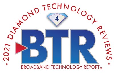 Broadband Technology Report's 2021 Diamond Technology Reviews Awards ProLabs a 4 Diamond Award