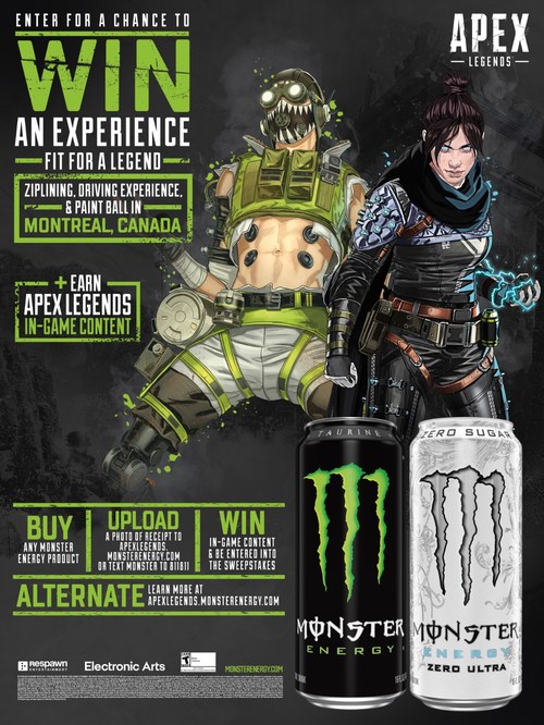 Monster Energy Partners with Apex Legends for Limited Time Exclusives