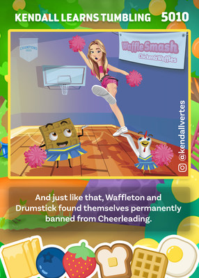 Waffle Smash: Chicken and Waffles, the game, incorporates the influencers of Piper Rockelle's Squad (and others including Kendall Vertes of Instagram with her 8.4 million followers) and put the influencers into the game itself.