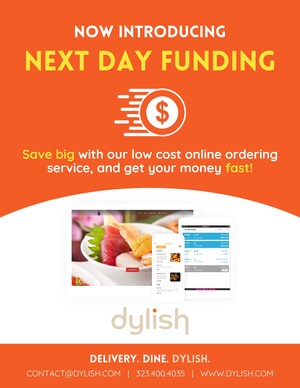 Online Ordering Platform 'Dylish' Partners with DoorDash® to Offer Lowest Cost Delivery and Take-Out Service - Now Available Nationwide for Restaurants