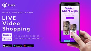 Kuick, the LIVE Shopping APP launches its Tinder for Shopping Feature of Shoppable Videos