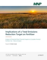 Implications of a Total Emissions Reduction Target on Fertilizer (CNW Group/Fertilizer Canada)