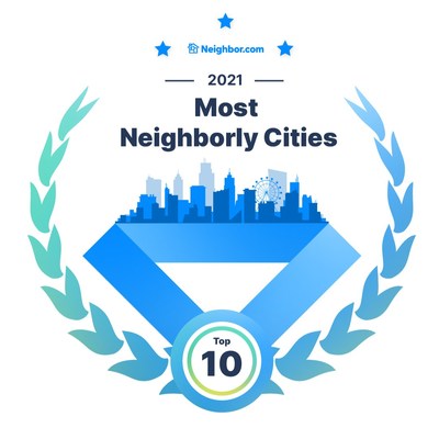 2021 Most Neighborly Cities presented by Neighbor.com