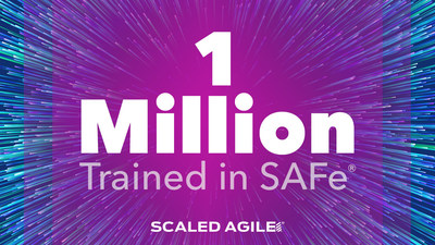 O número de pessoas treinadas na SAFe ultrapassou um milhão, uma vez que o forte interesse pela agilidade nos negócios acelerou a adoção da estrutura (PRNewsfoto/Scaled Agile, Inc.)