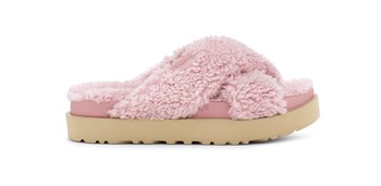 UGG FUZZ SUGAR CROSS SLIDE