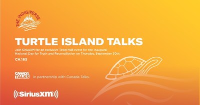 Turtle Island Talks, an exclusive SiriusXM Canada series, premieres on The Indigiverse (CNW Group/Sirius XM Canada Inc.)