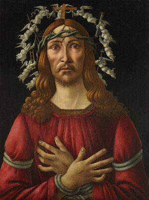 La toile Le Christ en tant qu'homme des douleurs de Sandro Botticelli sera mise aux enchères dans le cadre de la Semaine des maîtres de Sotheby's en janvier 2022