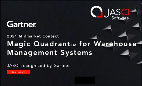 Gartner® names JASCI in 2021 Magic Quadrant™ for Warehouse Management Systems