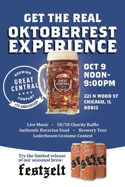 Great Central's Oktoberfest Event Flyer