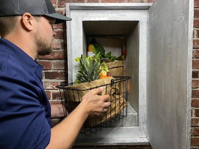 FreshPortal.us gives old-time milk doors a high-tech comeback as consumers return to the safety of home delivery.