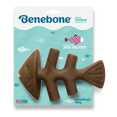 Benebone is excited to announce its newest release, the Fishbone, flavored with real Jack Salmon.