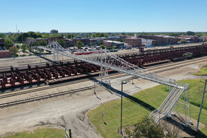 The City of Springfield, Missouri solicits bids for rehabilitation of 119-year-old steel railroad footbridge