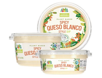 GOOD FOODS LAUNCHES NEW PLANT BASED SPICY QUESO BLANCO DIP