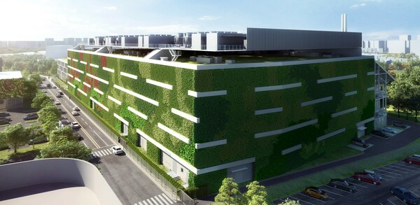 Rendering of Equinix FR8 International Business Exchange (IBX) in Frankfurt