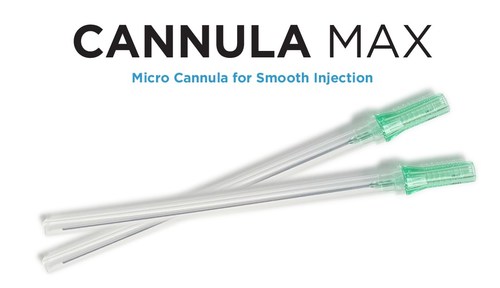 PDO Max's newest product, Cannula Max, a 21x100 blunt cannula for numbing the area being treated with lidocaine prior to PDO thread insertion.