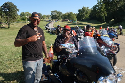 5th KC United in Peace Ride lines up to roll through the city in the name of peace.