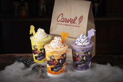 Carvel® Ice Cream and Freeform are celebrating three spooky years of partnership with three new, wickedly delicious holiday treats in honor of the network’s highly anticipated “31 Nights of Halloween” movie lineup and airings of the cult classic film Disney’s “Hocus Pocus.” Available now through Oct. 31, guests can enjoy three bewitching shake flavors served with a limited-edition “31 Nights of Halloween” x “Hocus Pocus” cup and spoon that pairs with each Sanderson Sister.