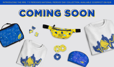 FROM PIEROGY-FIED FANNY PACKS TO COZY SWEATSHIRTS AND MORE, MRS. T’S PIEROGIES LAUNCHES FREE LIMITED-EDITION APPAREL AND ACCESSORIES TO CELEBRATE NATIONAL PIEROGY DAY