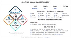 New Study from StrategyR Highlights a $32.1 Billion Global Market for Smoothies by 2026