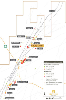 Figure 3. Golden Joint location along the Appleton Fault Zone (CNW Group/New Found Gold Corp.)