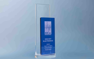 ECS Inc. recognized Digi-Key Electronics as the Top Global Strategic Partner for 2020.