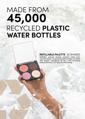 Fitglow Beauty Launches New Refillable Palette Project Made Out Of 45,000 Plastic Water Bottles