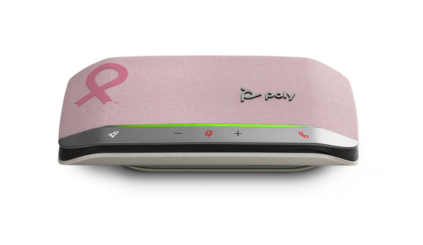 For every pink Poly Sync 20 sold, Poly will donate $10 to National Breast Cancer Foundation.