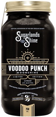 As part of its multiyear deal with the New Orleans Saints, Sugarlands Distilling Co. will produce two specialty products unique to the New Orleans market and surrounding areas. Voodoo Punch Moonshine, which commemorates 55 years of thrilling Saints football history, is made from Sugarlands’ signature shine, blended with the taste of tropical fruit punch, coconut, citrus and a hint of cherry.