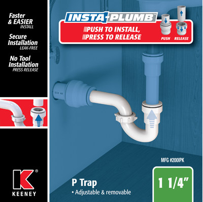 Insta-Plumb, the push-to-install tubular technology, is now easier than ever to install and remove.