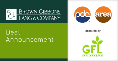 Brown Gibbons Lang & Company (BGL) is pleased to announce the sale of the Waste Division of Peoria Disposal Company (PDC) to GFL Environmental, Inc. (GFL). BGL's Environmental & Industrial Services investment banking team served as the exclusive financial advisor to PDC in the transaction.