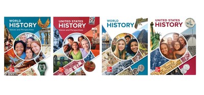 McGraw Hill announced the launch of new middle and high school United States and World History programs, which were developed by a diverse team of scholars and highlight multiple perspectives and voices through vast primary and secondary sources.