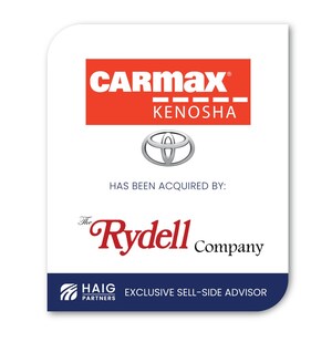 Haig Partners Serves As Exclusive Sell-Side Advisor On Sale Of CarMax Kenosha Toyota