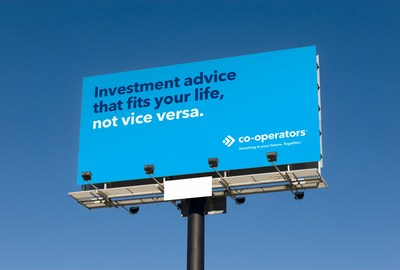 Billboard featuring new campaign creative (CNW Group/The Co-operators Group Limited)