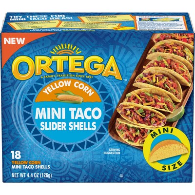 Ortega® Mini Taco Slider Shells are the perfect three-bite, fun way to enjoy and indulge in tacos for countless eating occasions.