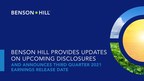 Benson Hill Provides Updates on Upcoming Disclosures and Announces Third Quarter 2021 Earnings Release Date