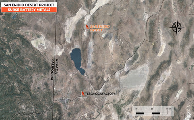 San Emidio Desert Map