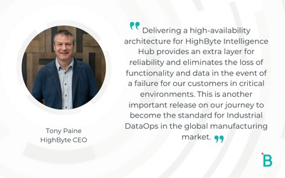 Statement from HighByte CEO Tony Paine