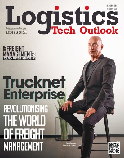 Hanan Fridman, CEO and founder of Trucknet Enterprise, is on the cover of this year's annual freight management issue of Logistics Tech Outlook magazine