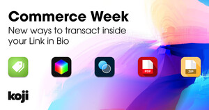 Creator Economy Platform Koji Announces "Commerce Week," Including New Apps For Selling Lightroom Presets, Physical Products, E-Books, And More; Tools For Offering Exclusive Discounts To NFT Owners; Partnerships With Alex Stemplewski and Other Artists And Creators