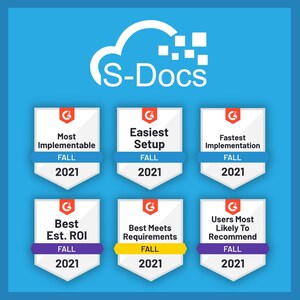 S-Docs Named Salesforce Document Generation App with Best Estimated ROI by G2 Fall Reports