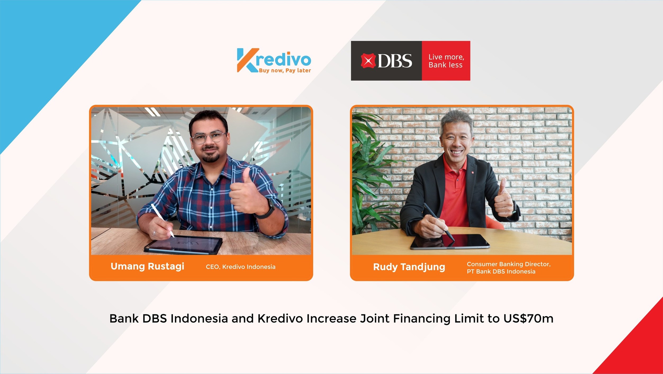 Bank DBS Indonesia and Kredivo Increase Joint Financing Limit to US$70m
