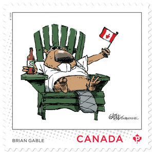 Canada Post stamp honours editorial cartoonist Brian Gable