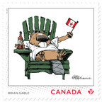 Un timbre de Postes Canada rend hommage au caricaturiste de presse Brian Gable