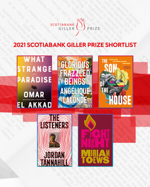 Five Canadian Authors Named to the 2021 Scotiabank Giller Prize Shortlist