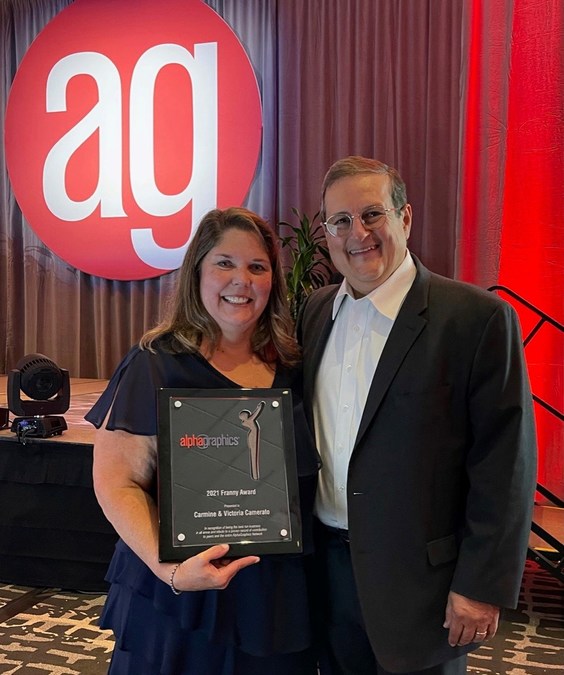 AlphaGraphics' Victoria and Carmine Camerato win coveted Franny Award - Vimarsana News