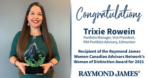 Raymond James Congratulates our 2021 Woman of Distinction - Trixie Rowein of Edmonton!