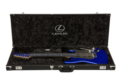 The limited edition Fender® Lexus LC Stratocaster® guitar